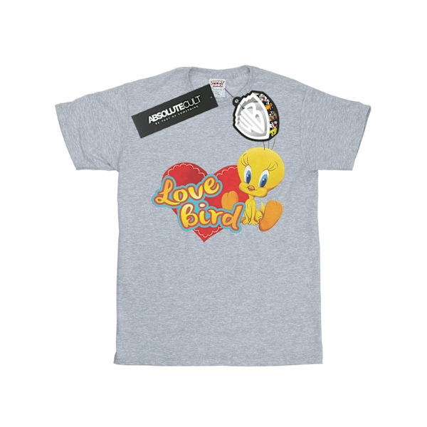 Looney Tunes Boys Tweety Pie Valentine´s Day Love Bird T-shirt Sports Grey 7-8 Years