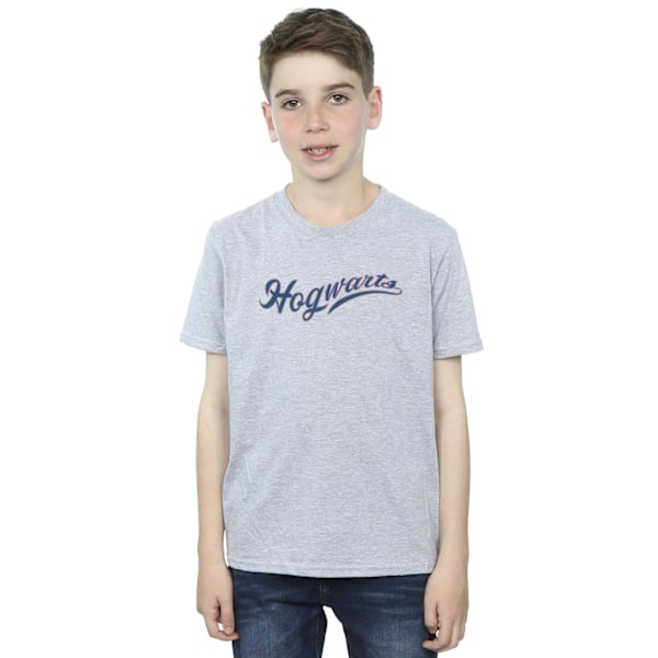 Harry Potter Boys Hogwarts Writing T-Shirt 12-13 år Sports G Sports Grey 12-13 Years