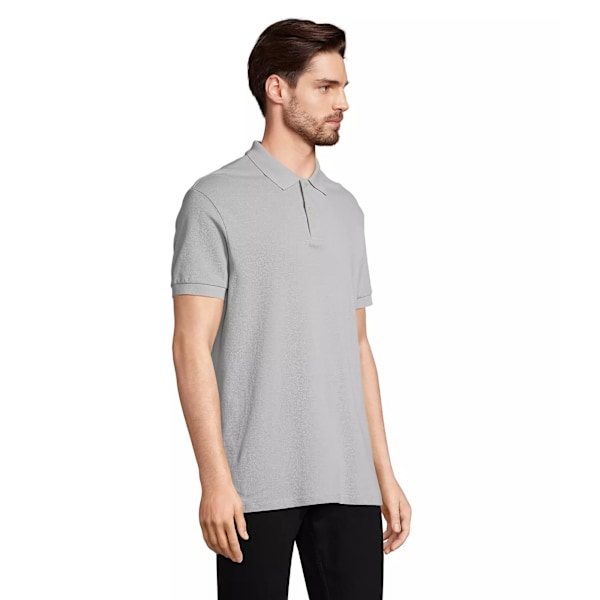 SOLS Unisex Vuxen Pacific Piqué Dubbelnålssöm Pikétröja M Pure Grey M