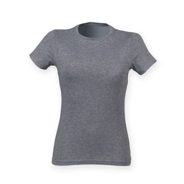 Skinni Fit Dam/Damer Triblend Kortärmad T-shirt XS Grå Grey Triblend XS
