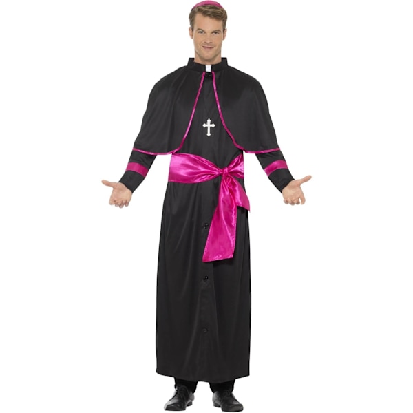 Smiffys Herr Kardinal Kostymset M Svart/Rosa Black/Pink M