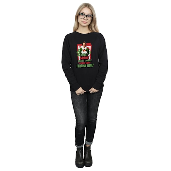 Elf Dam/Damer OMG Santa Sweatshirt L Svart Black L