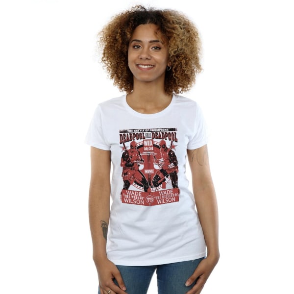 Marvel Womens/Ladies Deadpool Vs Deadpool Bomull T-shirt M Vit White M