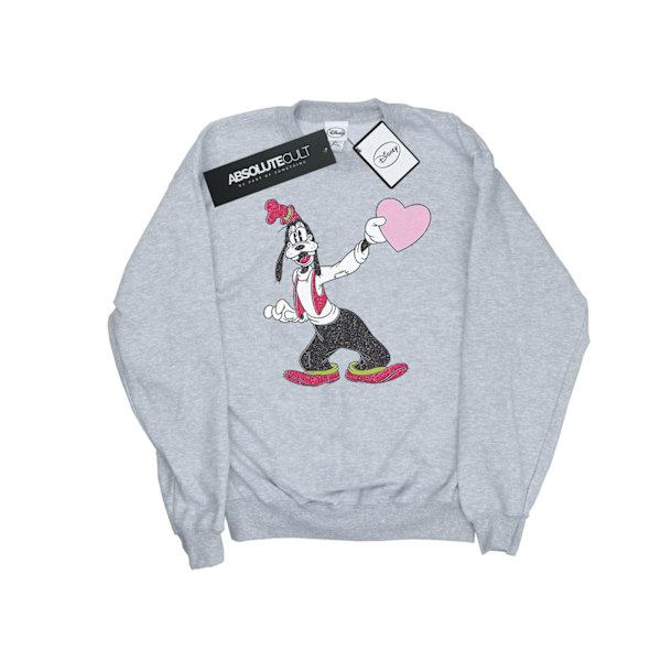 Disney Goofy Love Heart Sweatshirt 3XL Sports Grey för män Sports Grey 3XL