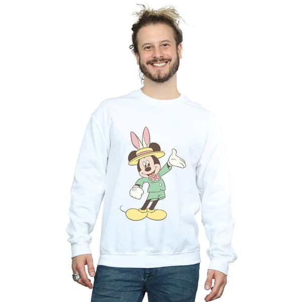 Disney Herr Mickey Mouse Påskhare Sweatshirt XXL Vit White XXL