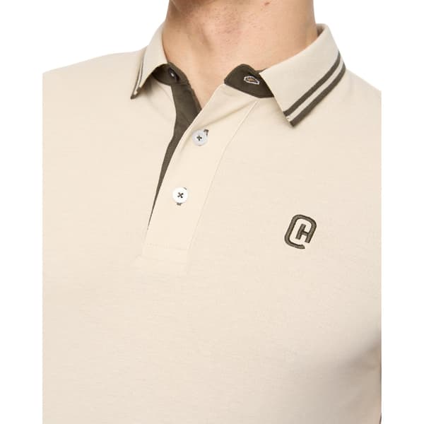 Crosshatch Mackerby Pikétröja för Män S Off White Off White S