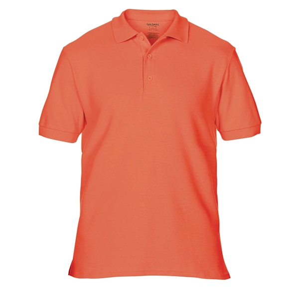 Gildan Premium Cotton Sport Double Pique Poloskjorta S Bright Salmon Bright Salmon S