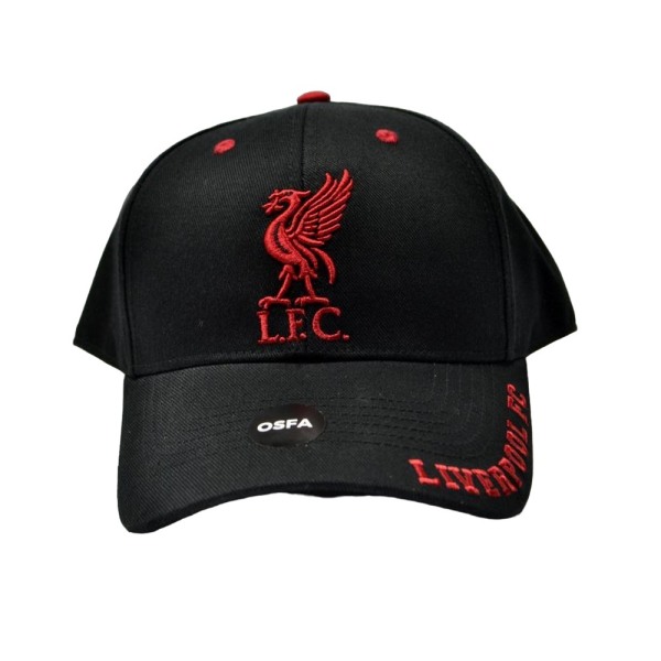 Liverpool FC Unisex Adult Mass Frost Snapback Cap One Size Blac Black/Red One Size