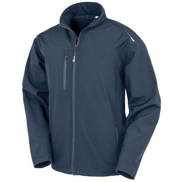 Result Genuine Recycled Herr 3-lagers Softshelljacka 4XL Marinblå Navy 4XL