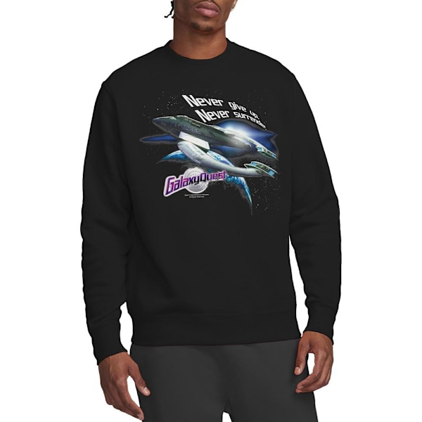 Galaxy Quest Unisex Vuxen Never Surrender Sweatshirt M Svart Black M