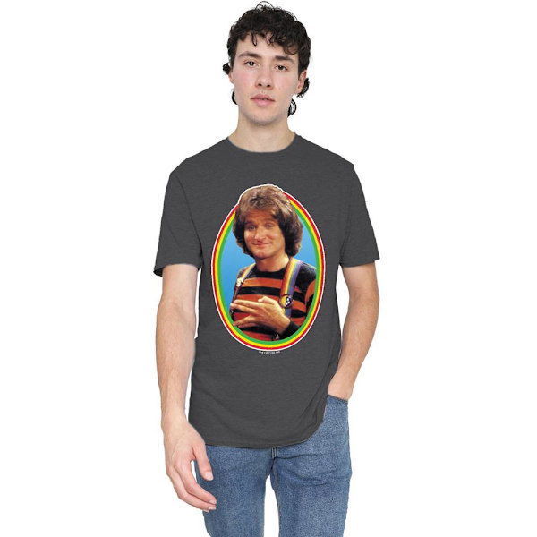 Mork And Mindy Unisex Vuxen T-Shirt M Gråmelerad Charcoal M