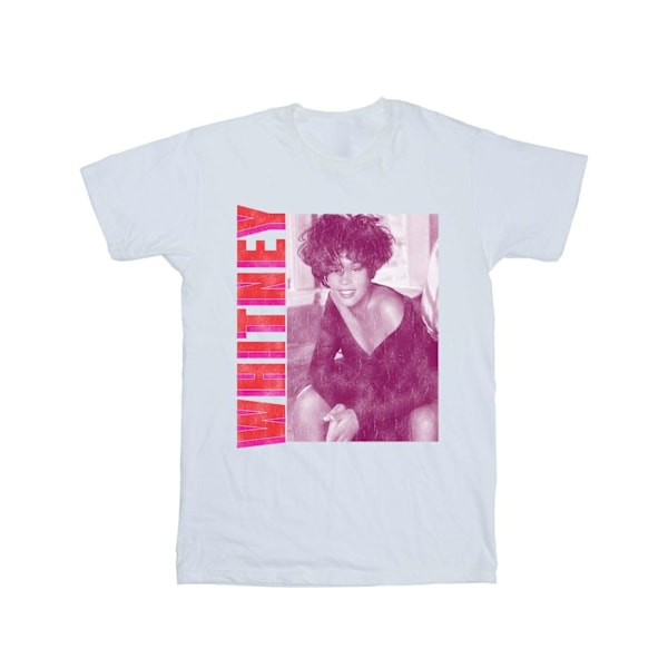 Whitney Houston Dam/Damer Whitney Pose Bomull Boyfriend T-Shirt M Vit White M