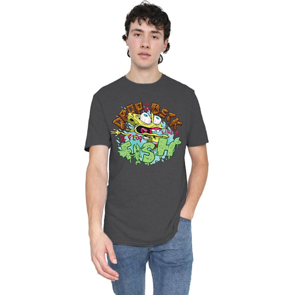 SvampBob Fyrkant Unisex Vuxen Drop And Flop T-Shirt XL Cha Charcoal XL