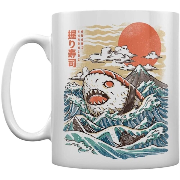 Ilustrata Sharkiri Sushi Mug One Size Vit/Orange White/Orange One Size