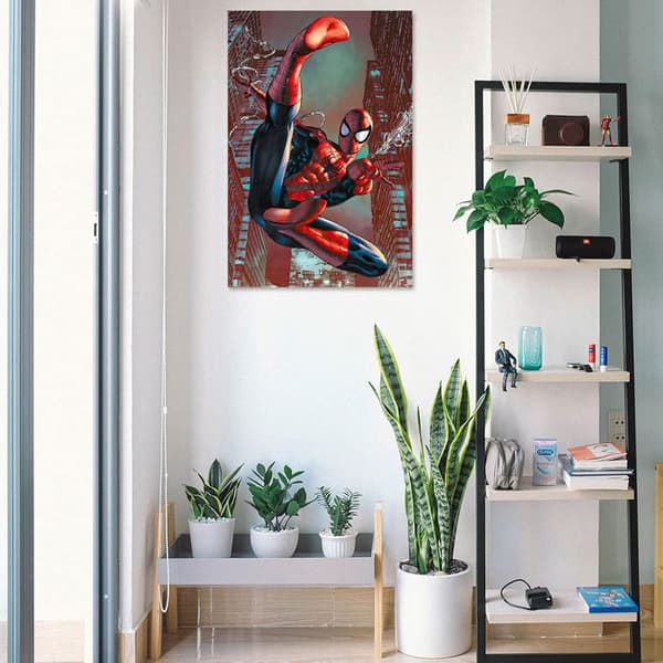 Spider-Man Web Sling Poster En Storlek Röd/Blå Red/Blue One Size