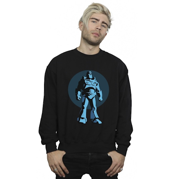 Disney Mens Lightyear Buzz Standing Circle Sweatshirt L Svart Black L