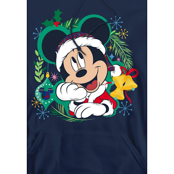 Disney Mickey Mouse Krans Julhuvtröja för män M Marinblå Navy M
