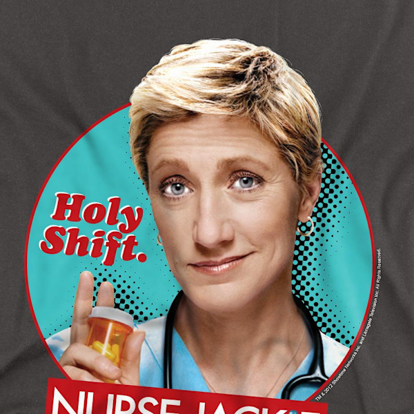 Nurse Jackie Unisex Vuxen Holy Shift T-Shirt M Kolgrå Charcoal M