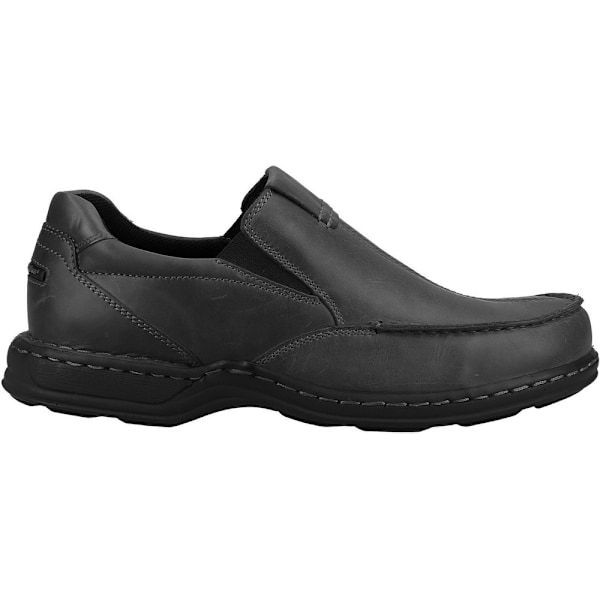 Hush Puppies herr Ronnie läder loafers 12 UK svart Black 12 UK