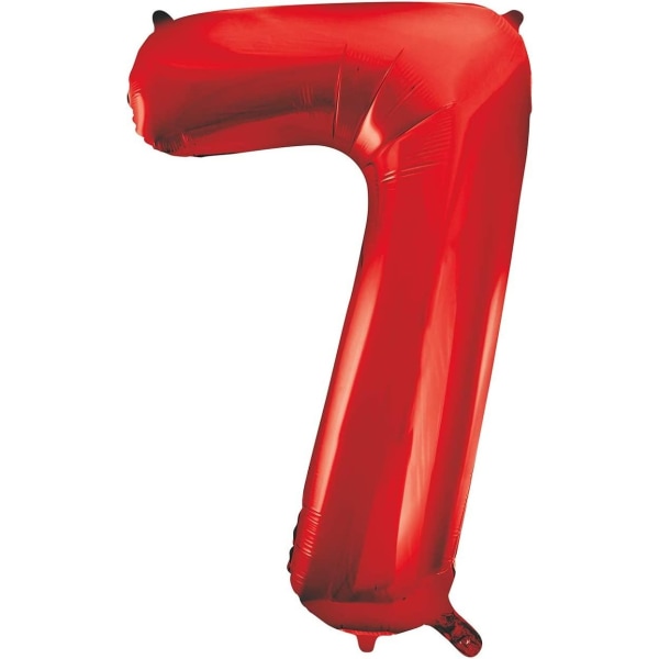 Unik Party 7 Folie Giant Number Balloon One Size Röd Red One Size