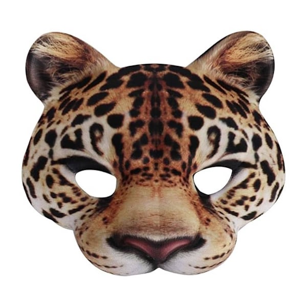 Smiffys Barn/Barn Leopardmask En Storlek Brun Brown One Size