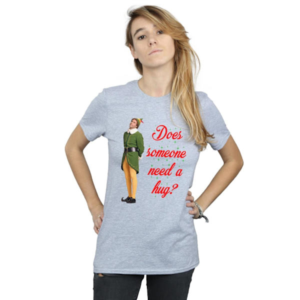 Elf Dam/Damer Krama Kompis Bomull Pojkvän T-Shirt S Sports G Sports Grey S
