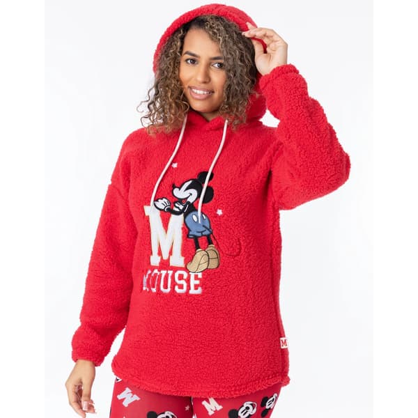 Mickey Mouse Pyjamas i Borg för Dam/Kvinna, S, Röd Red S