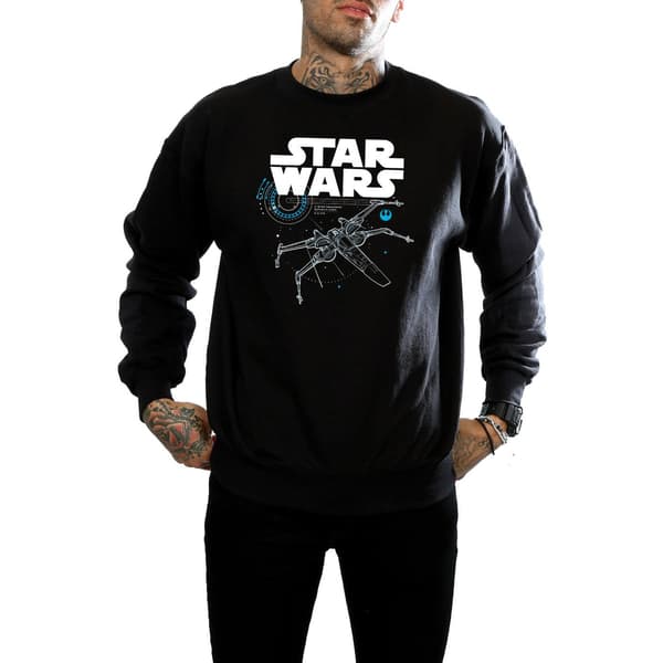 Star Wars The Last Jedi X-Wing Sweatshirt S Svart Black S