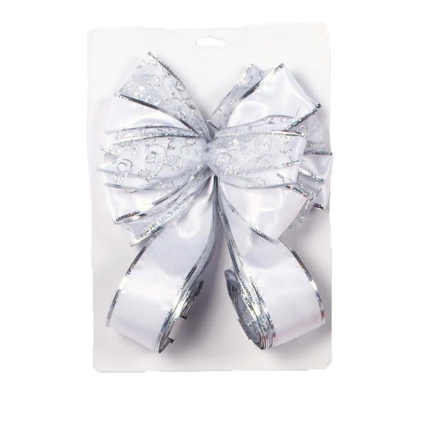 Premier Bow Julgransprydnad One Size Vit/Silver White/Silver One Size