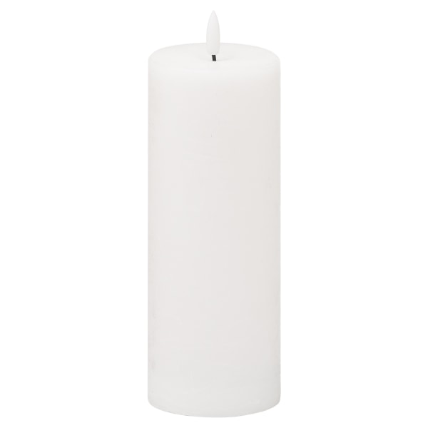 Hill Interiors Luxe Collection Natural Glow Electric Candle 20c White 20cm x 7cm x 7cm