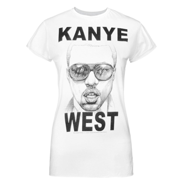 Amplified Dam/Kvinna Mercy Kanye West T-shirt One Size Vit White One Size