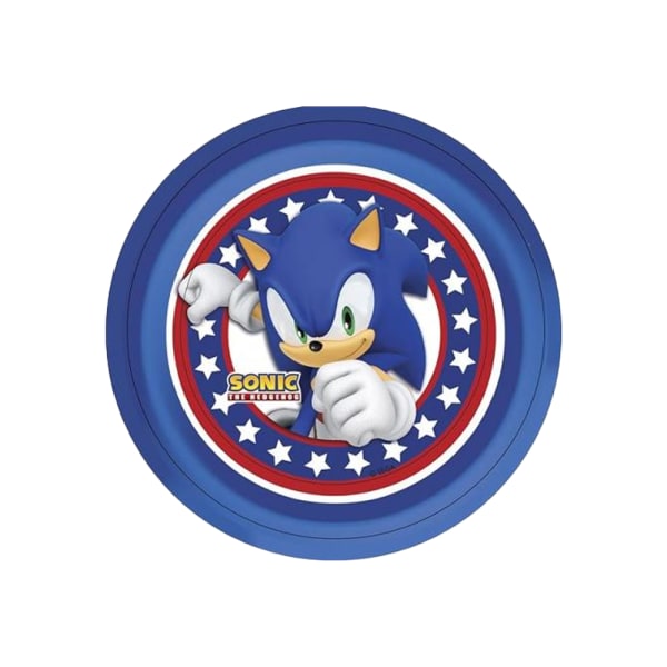 Sonic The Hedgehog festtallrikar (paket med 8) One Size Blå/Röd/W Blue/Red/White One Size