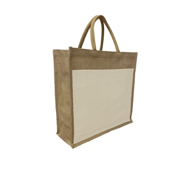 United Bag Store Juco Tote Bag One Size Brun/Gräddfärgad Brown/Cream One Size