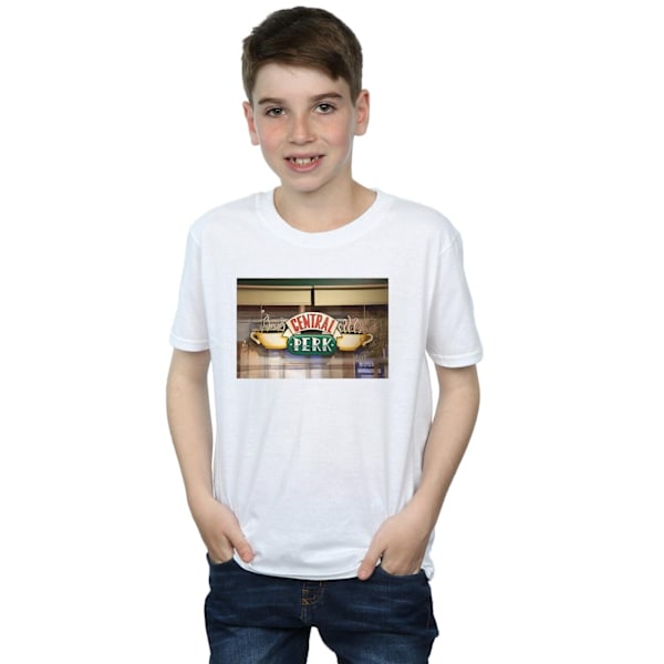 Friends Boys Central Perk Foto T-shirt 7-8 år Vit White 7-8 Years