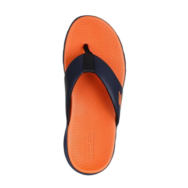 Skechers Herr Go Consistent Gum Flip Flops 8 UK Marinblå/Orange Navy/Orange 8 UK