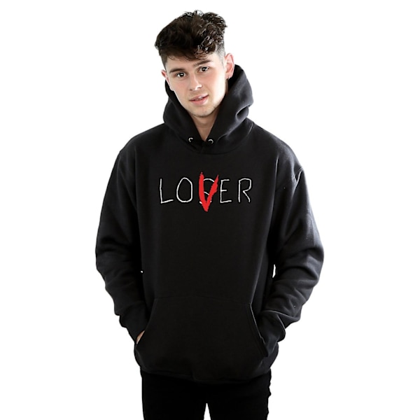 It Mens Loser Lover Hoodie L Svart Black L