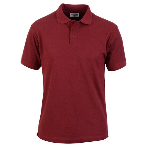 Absolute Apparel Precision Pikétröja för Män M Vinröd Burgundy M
