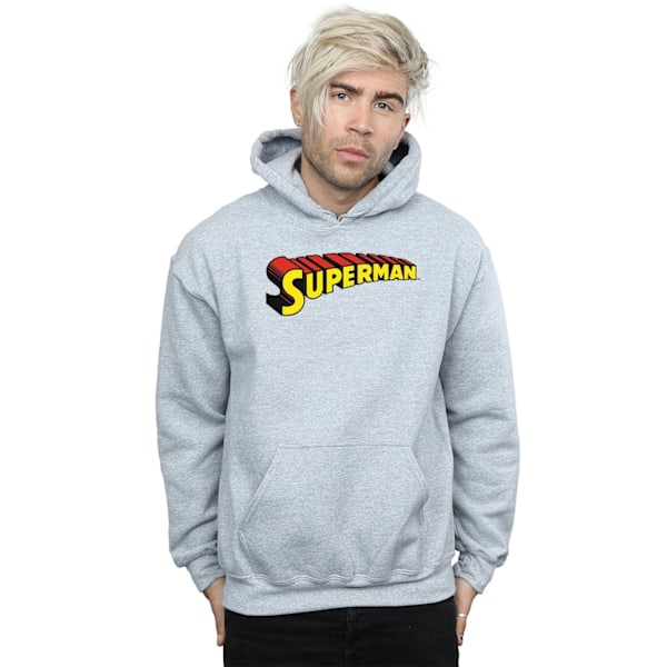 DC Comics Superman Telescopic Loco Hoodie XXL Sports Grey Sports Grey XXL