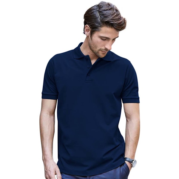 Tee Jays Herr Luxury Stretch Kortärmad Polotröja 2XL Marinblå B Navy Blue 2XL