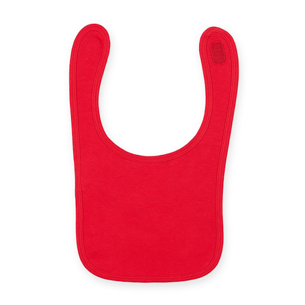 Larkwood Baby Unisex Enfärgad & Kontrast Haklapp (2-pack) One Size Red One Size