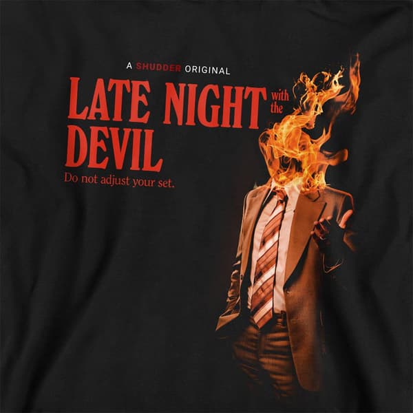 Late Night With the Devil Barn/Barn Eld Hoodie 5-6 År Black 5-6 Years