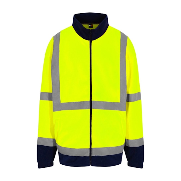 PRO RTX Hög synlighet Herr Full-Zip Fleece 5XL Gul/Marinblå Yellow/Navy 5XL