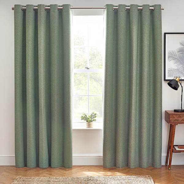 Furn Dawn Öglettgardiner 54in x 90in Eucalyptus Eucalyptus 54in x 90in
