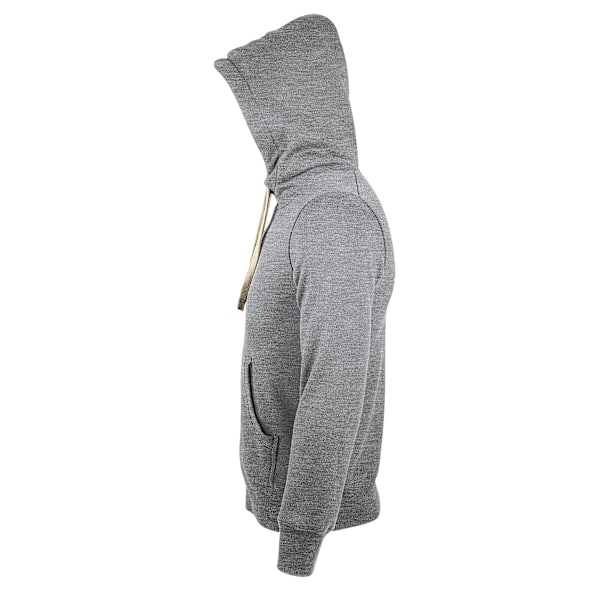 SOLS Sherpa Unisex Dragkedja Huvtröja / Hoodie S Grå Mar Grey Marl S