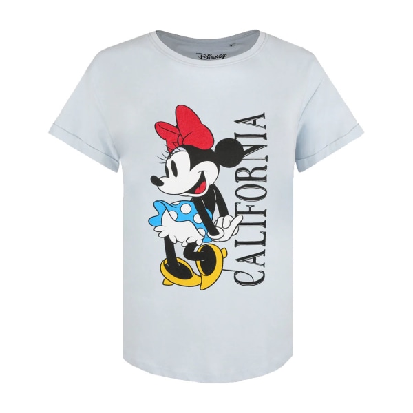 Disney Dam/Dam Kalifornien Minnie Mouse T-shirt S Himmelsblå Sky Blue S