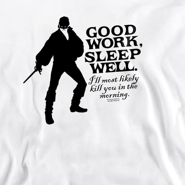 The Princess Bride Unisex Vuxen Good Work Sweatshirt S Vit White S