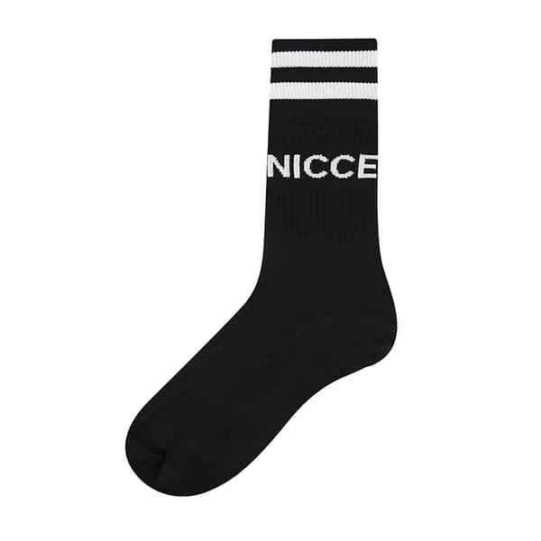 Nicce Herr Contrast Striped Crew-strumpor (3-pack) S-M Svart Black S-M