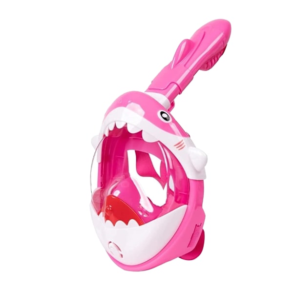 SwimTech Barn/Barn Full Face Snorkel XS Rosa/Vit Pink/White XS