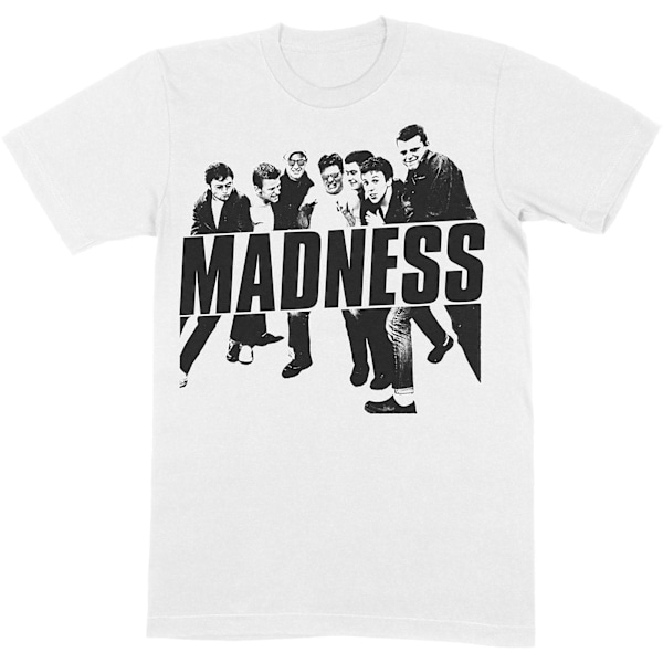 Madness Unisex Vuxen Vintage Foto Bomull T-Shirt M Vit White M