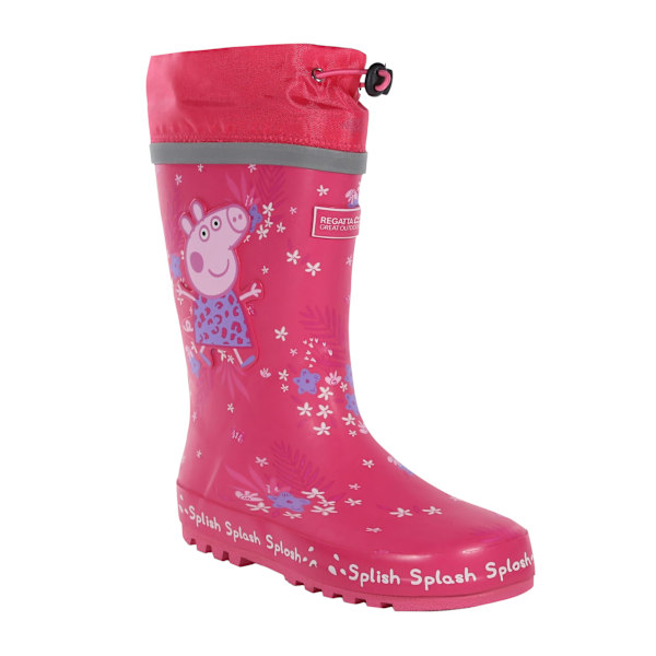 Regatta Barn/Barn Splash Greta Gris Tropiska Wellington Boo Pink Fusion 12 UK Child